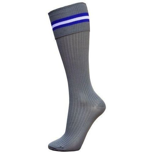 SCHOLASTIC GREY R/ BLUE WHITE SOCKS M