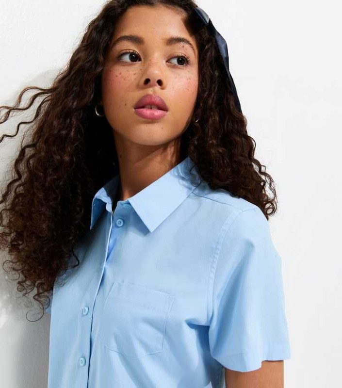 SCH. LIFE SKY BLUE SHIRT JNR S/S S