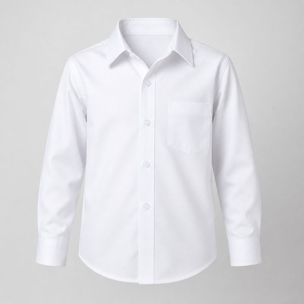 SCH. LIFE WHITE SHIRT YOUTH L/S M