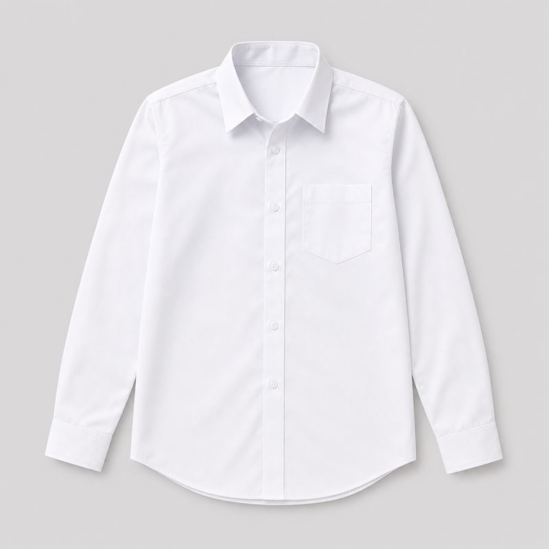 SCH. LIFE WHITE  SHIRT YOUTH L/S L